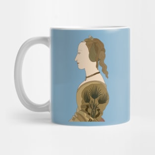 Inspired by Alesso Baldovinetti’s Portrait of a Lady in Yellow Mug